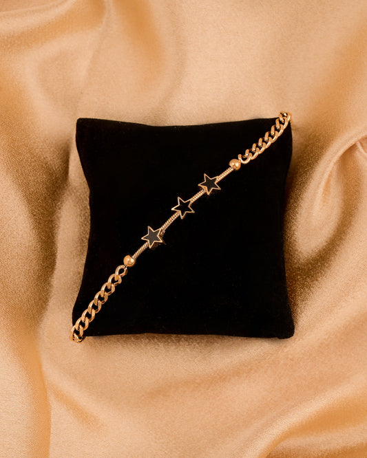 Golden Galaxy Charm Bracelet