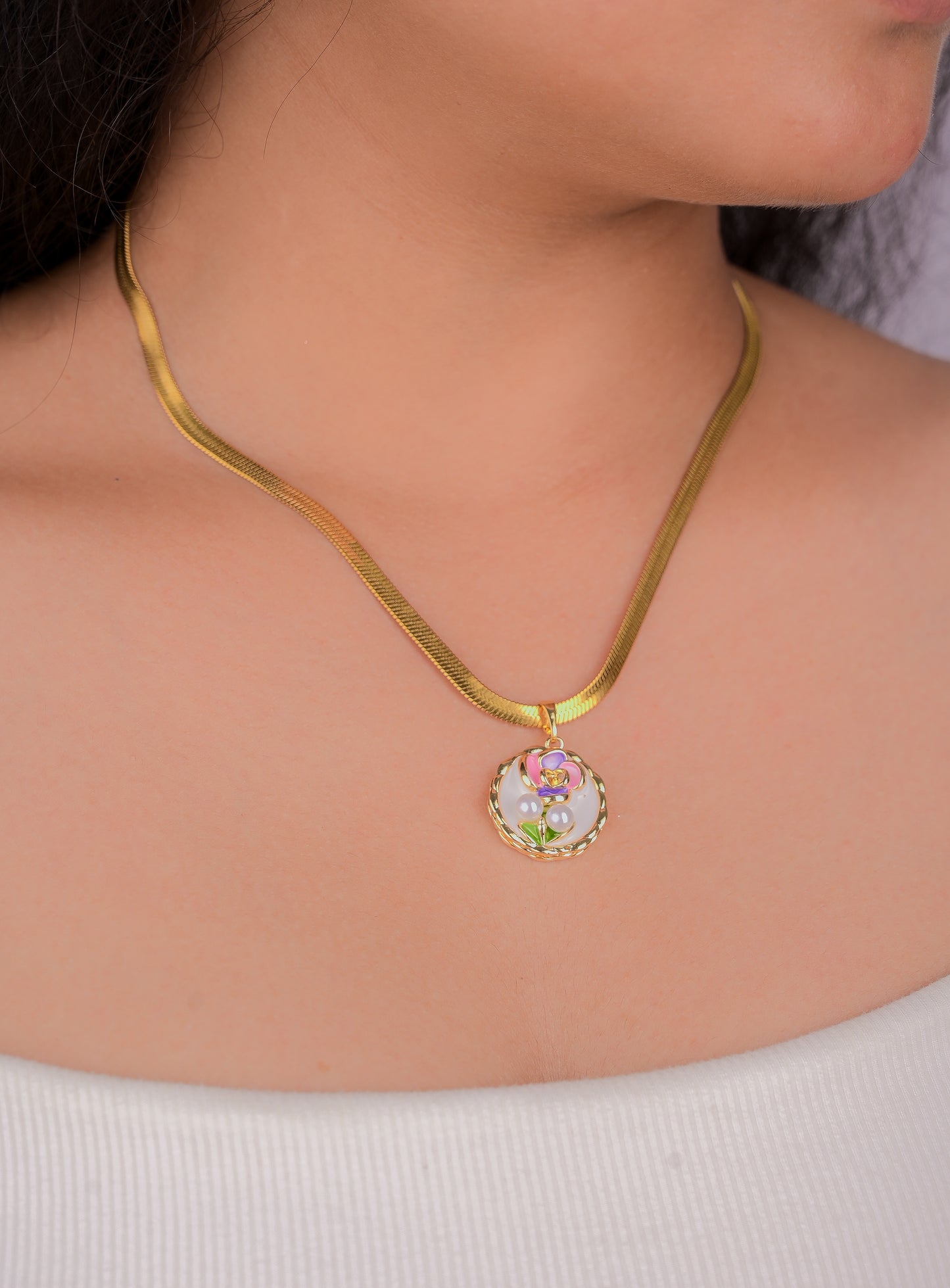 Ivory Bloom Pearl Necklace